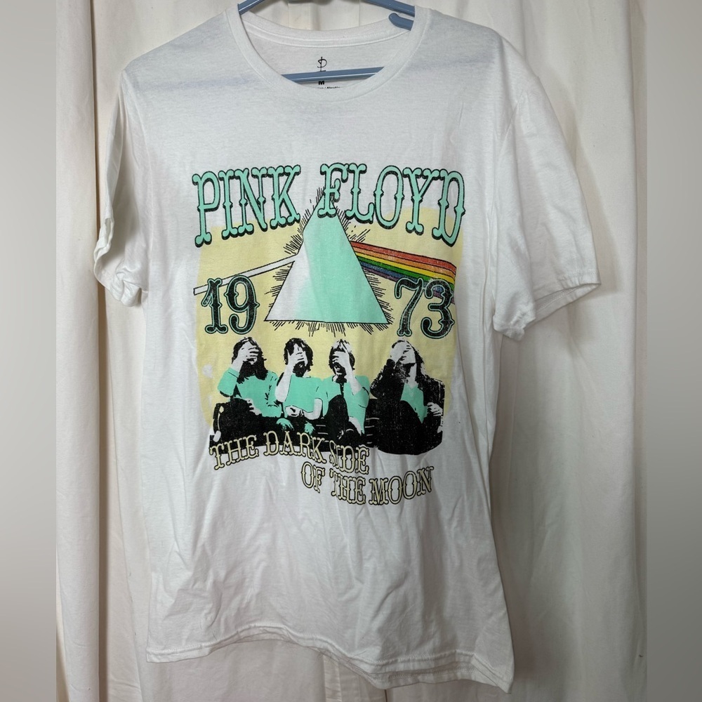 Pink Floyd (Unisex)Sz M 100% Cotton Short Sleeve Tee Shirt Dark Side Of The Moon